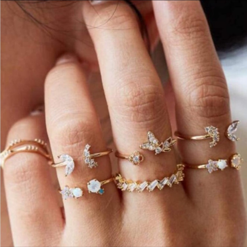 Rings. Set of 7